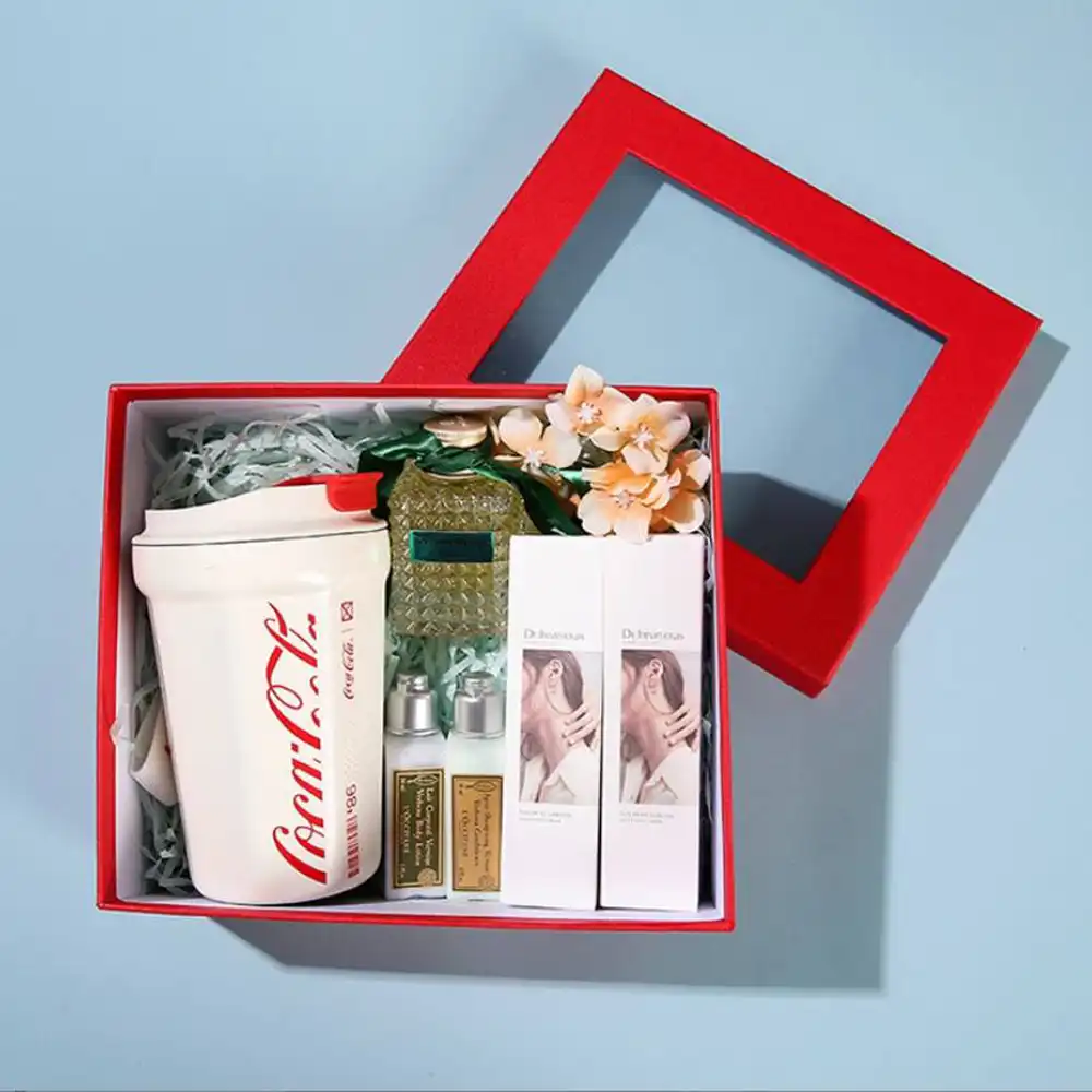 2 piece rigid box with clear PET window