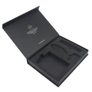 Personalized black gift boxes