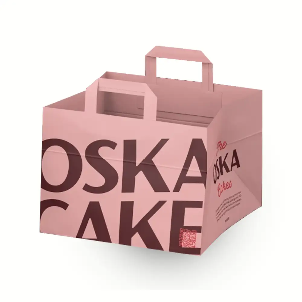 branded cake shopping bag