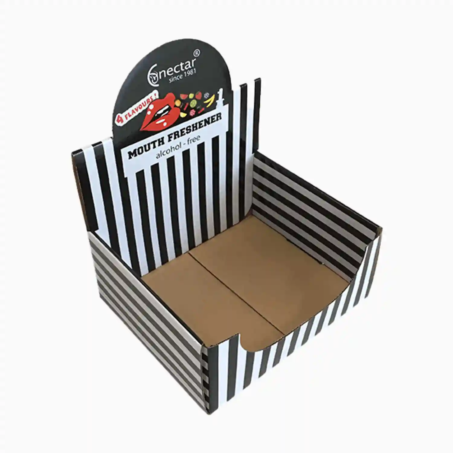 corrugated auto bottom display boxes