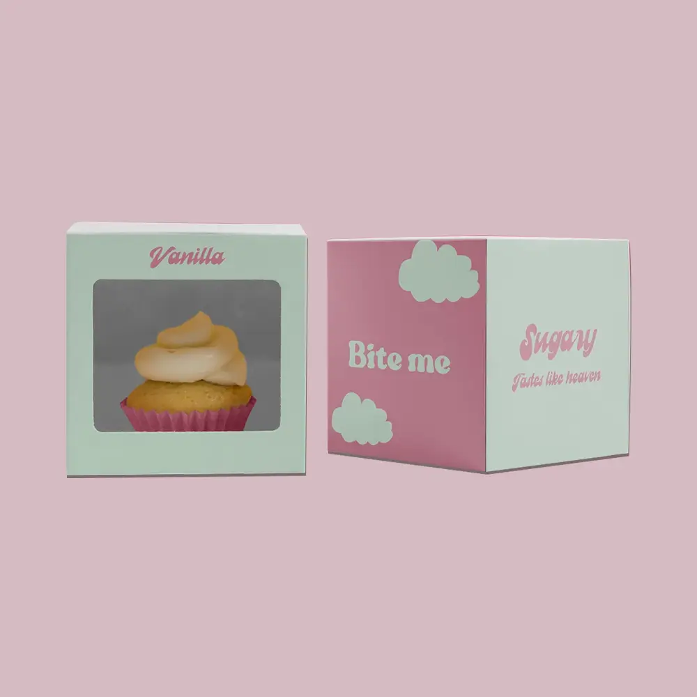 cupcake boxes with windows
