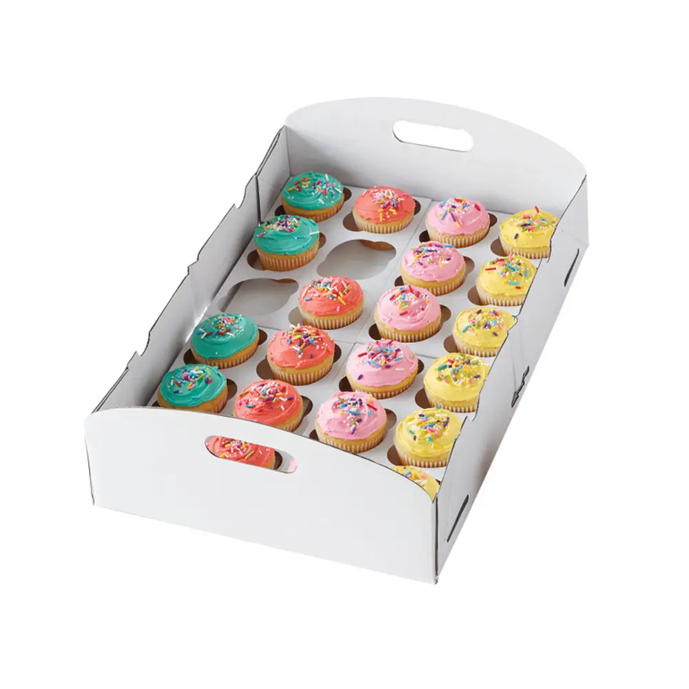 cupcake carrier tray with dividers