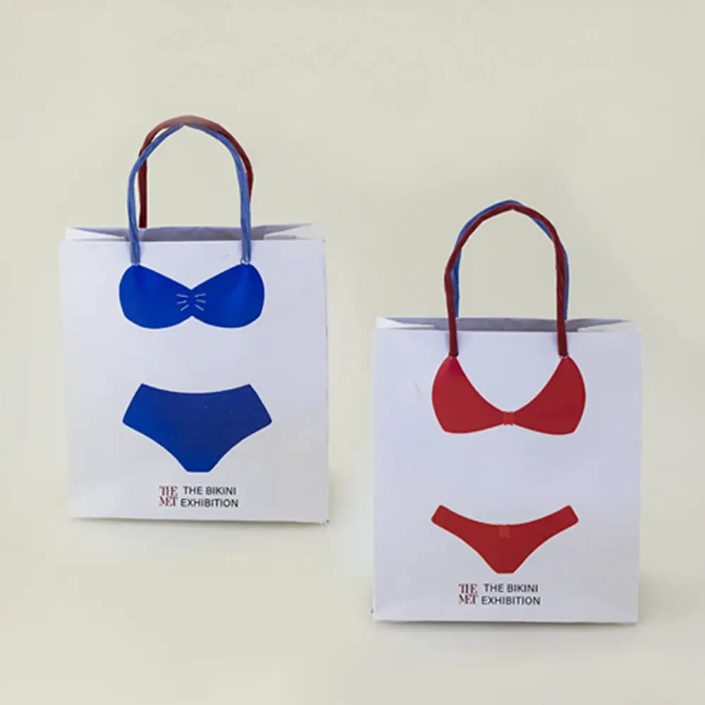 custom swimwear shopping bags
