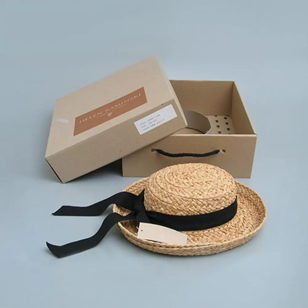 kraft hat boxes with handle