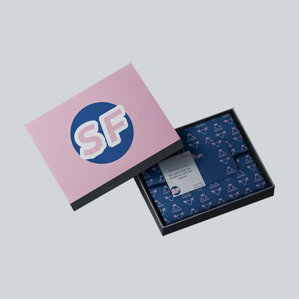 two pieces box for swimwear