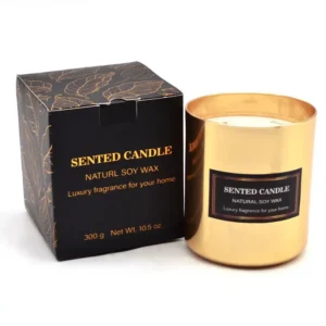 black candle packaging