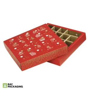 empty advent calendar boxes