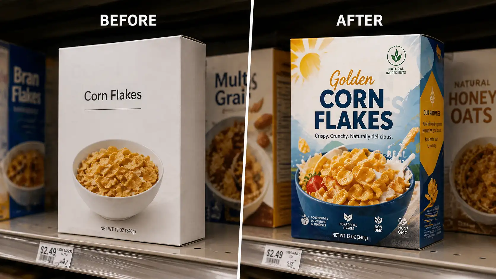 branding appeal cereal packaging