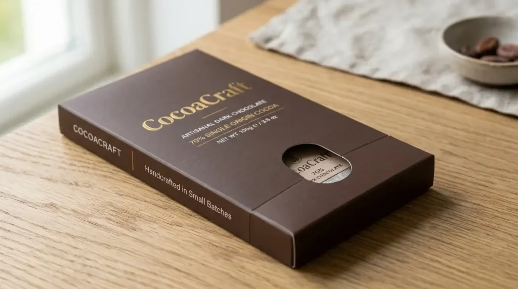chocolate bar packaging