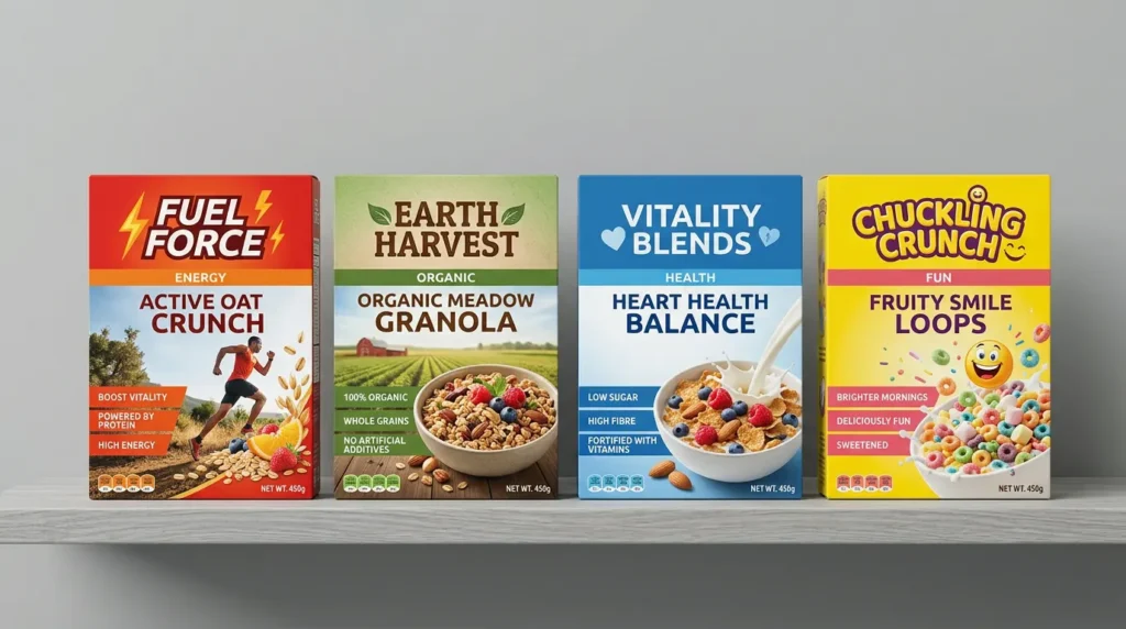 colord cereal boxes