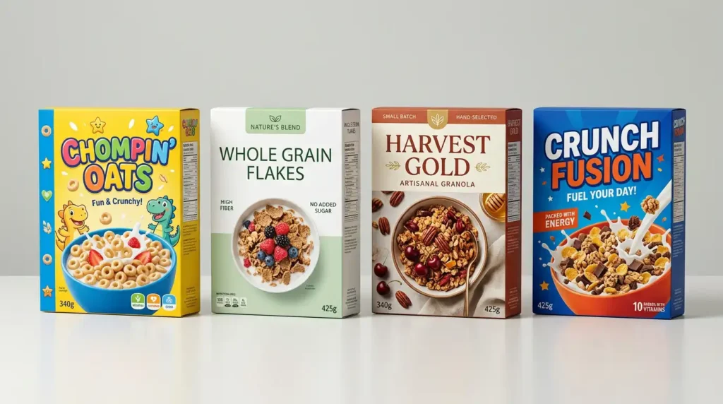 custom cereal packaging boxes