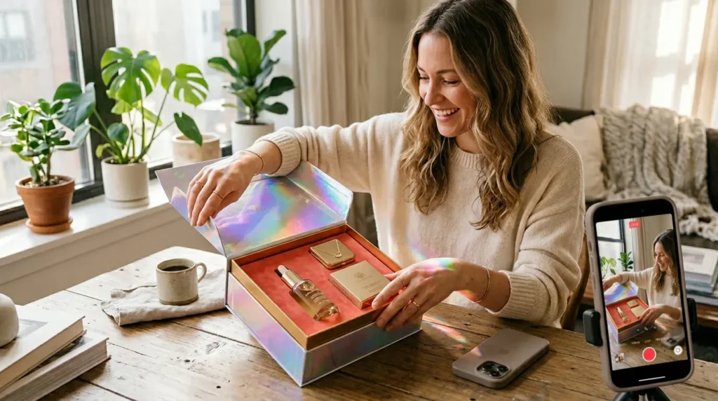 holgraphic boxes unboxing experience