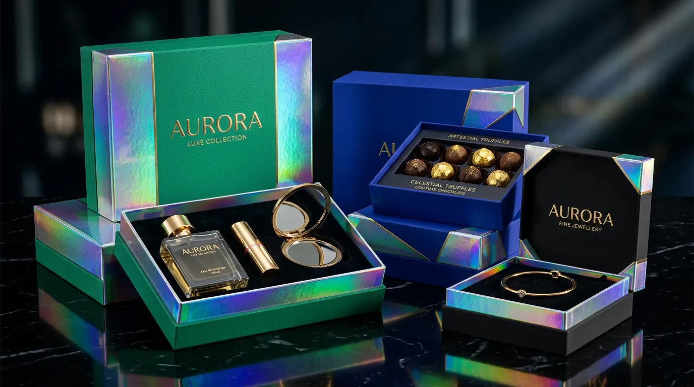 holographic packaging boxes
