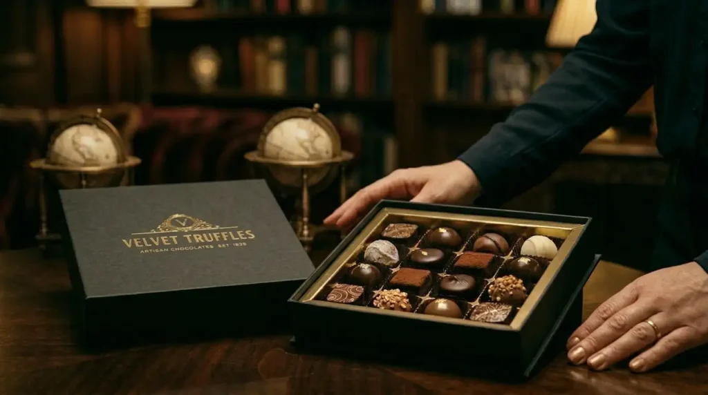 luxury rigid chocolate box