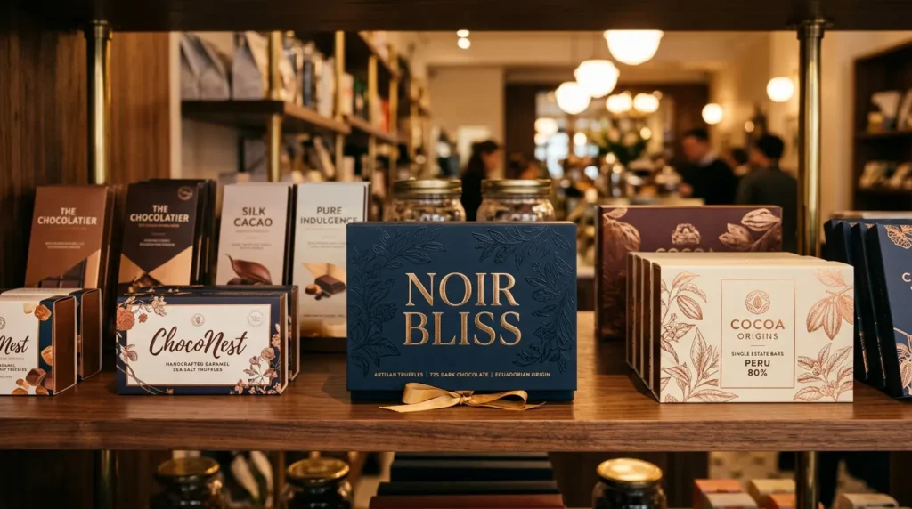 premium retail choclate packaging