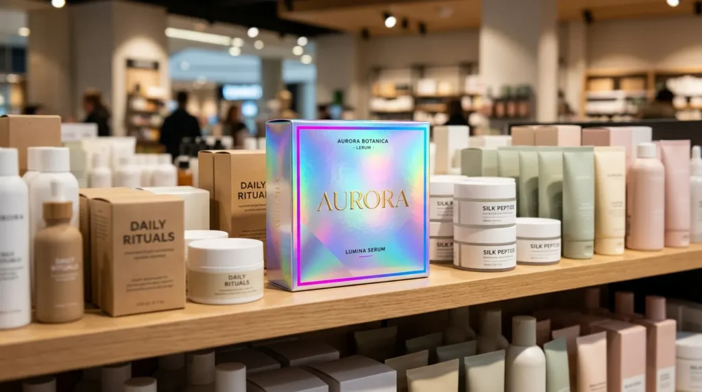 retail cosmetic holographic boxes
