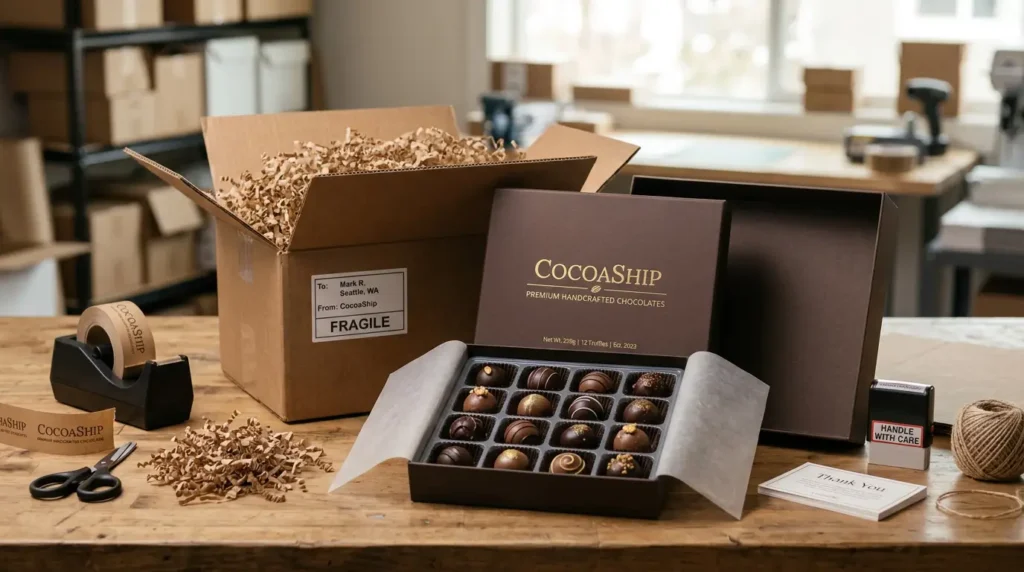ship ready chocolate packaging