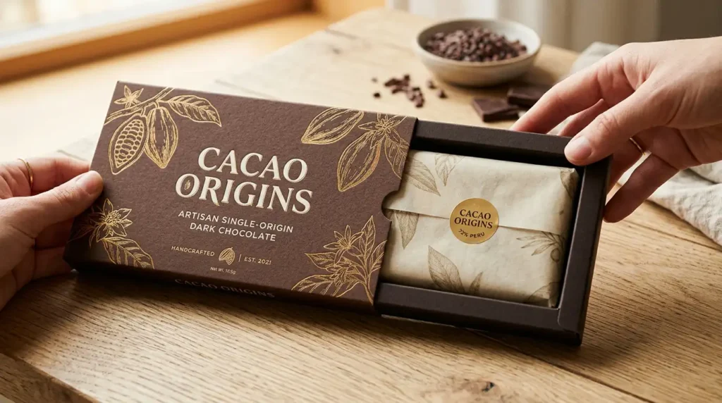 sleeve & tray chocolate box
