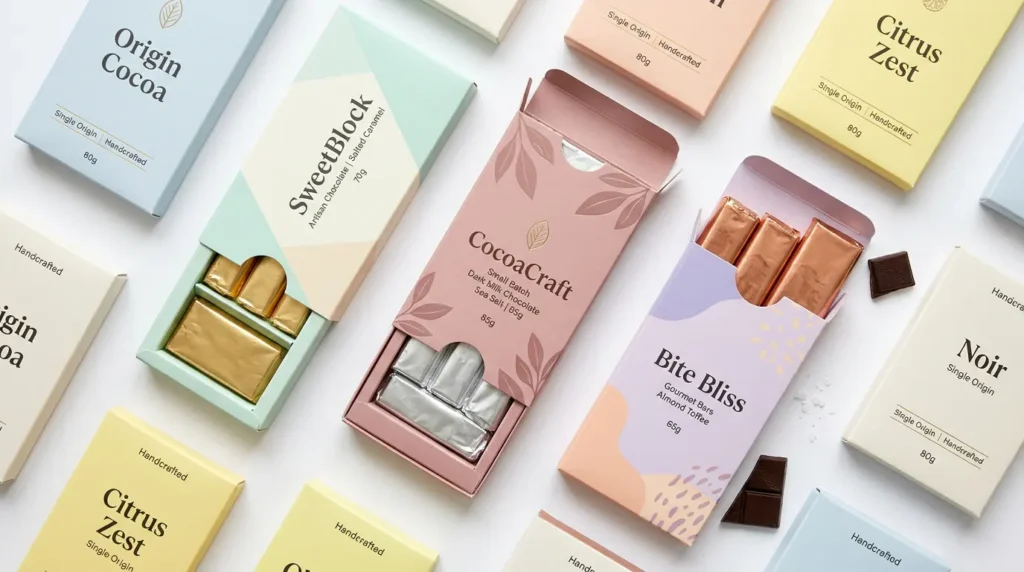 tuck top chocolate boxes